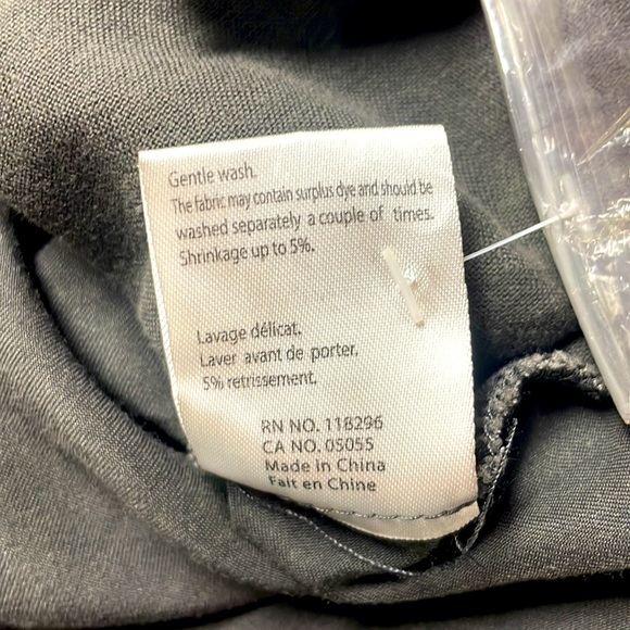 NWT Oxmo Dark Gray Balucci Tie Button Skirt With Picket Sz 42 - Picture 6 of 8